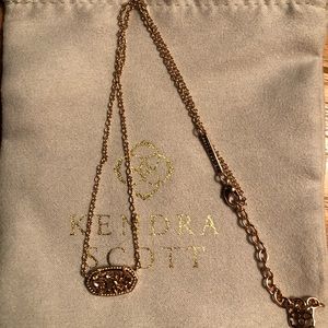 Rose Gold Drusy Elisa Necklace